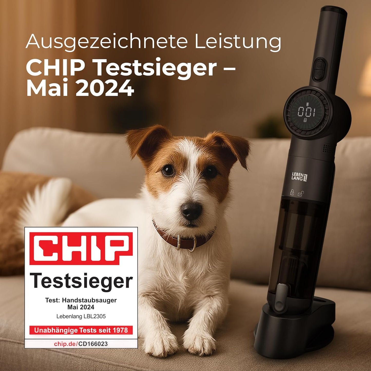 Kabelloser Handstaubsauger, Matt Schwarz