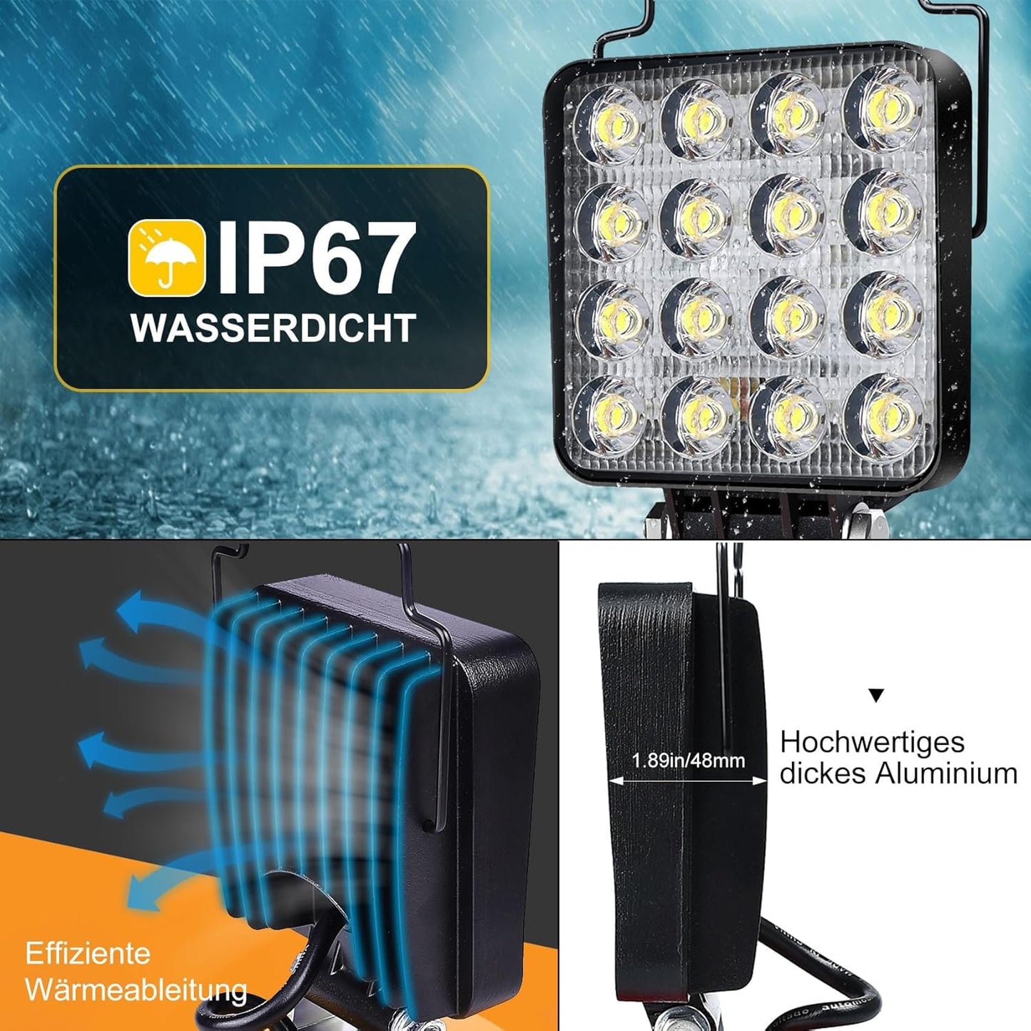 LED Arbeitsleuchte für Dewalt, NDWZFDTS4IN