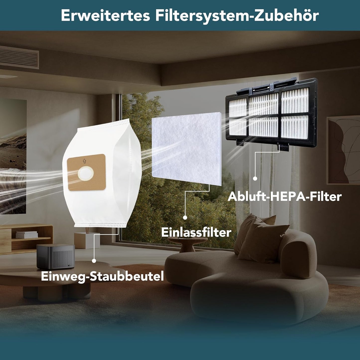 C5 Bodenstaubsauger mit HEPA-Filter, C5
