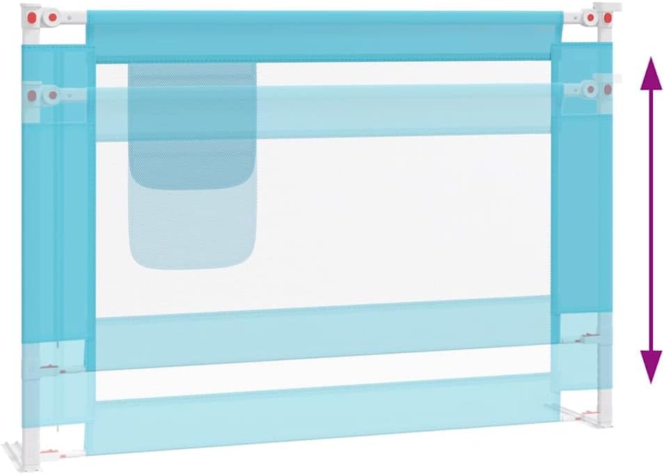 Kleinkind Bettschutzgitter, 90 x 25 cm Blau