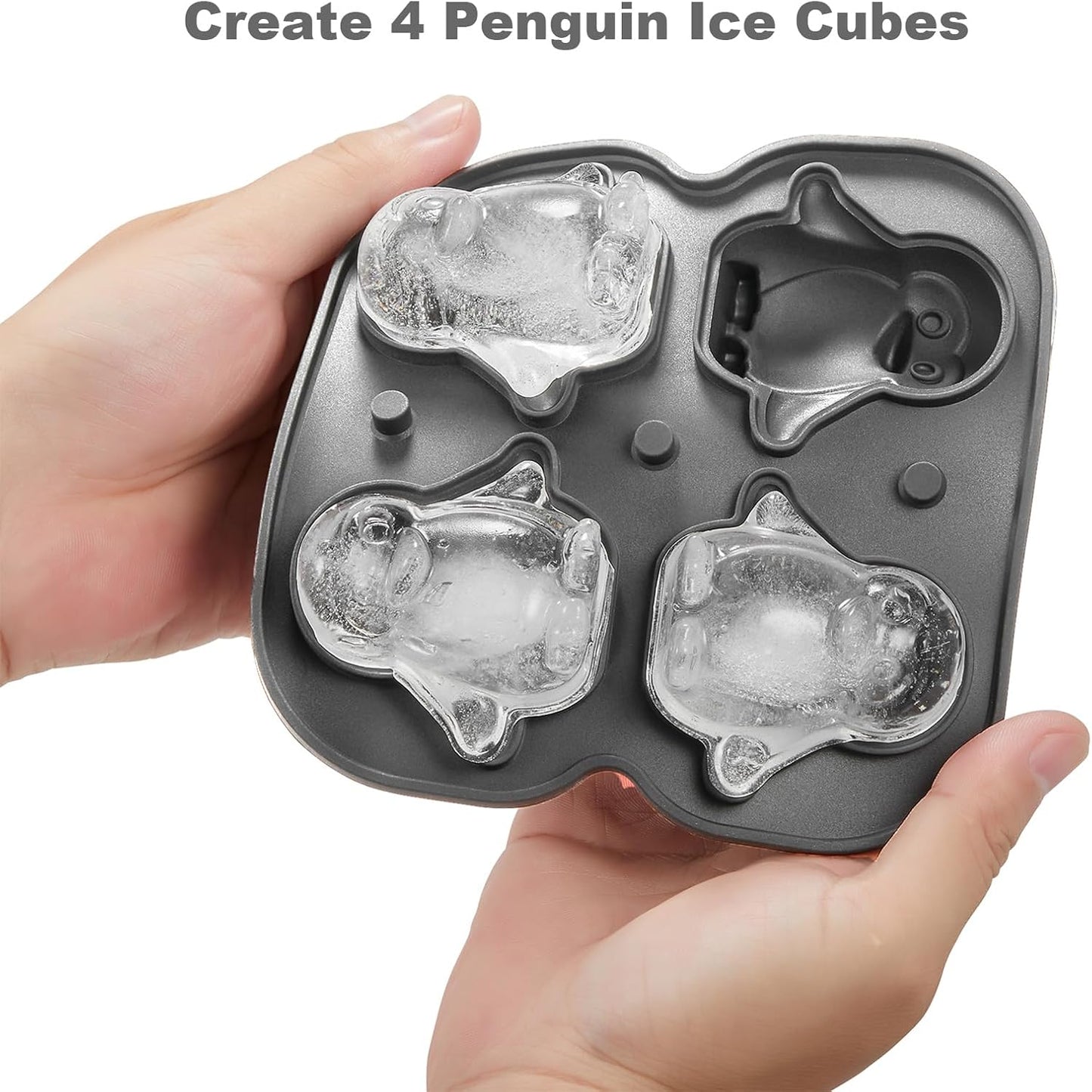 3D-Pinguin-Eiswürfelform, Schwarz
