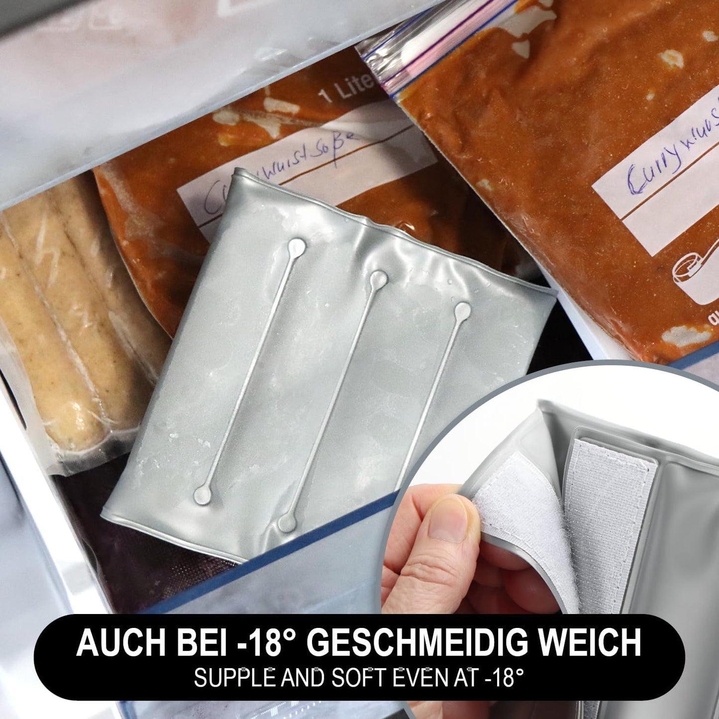 4-teiliges Flaschenkühler-Set, 04 Stück - Grau
