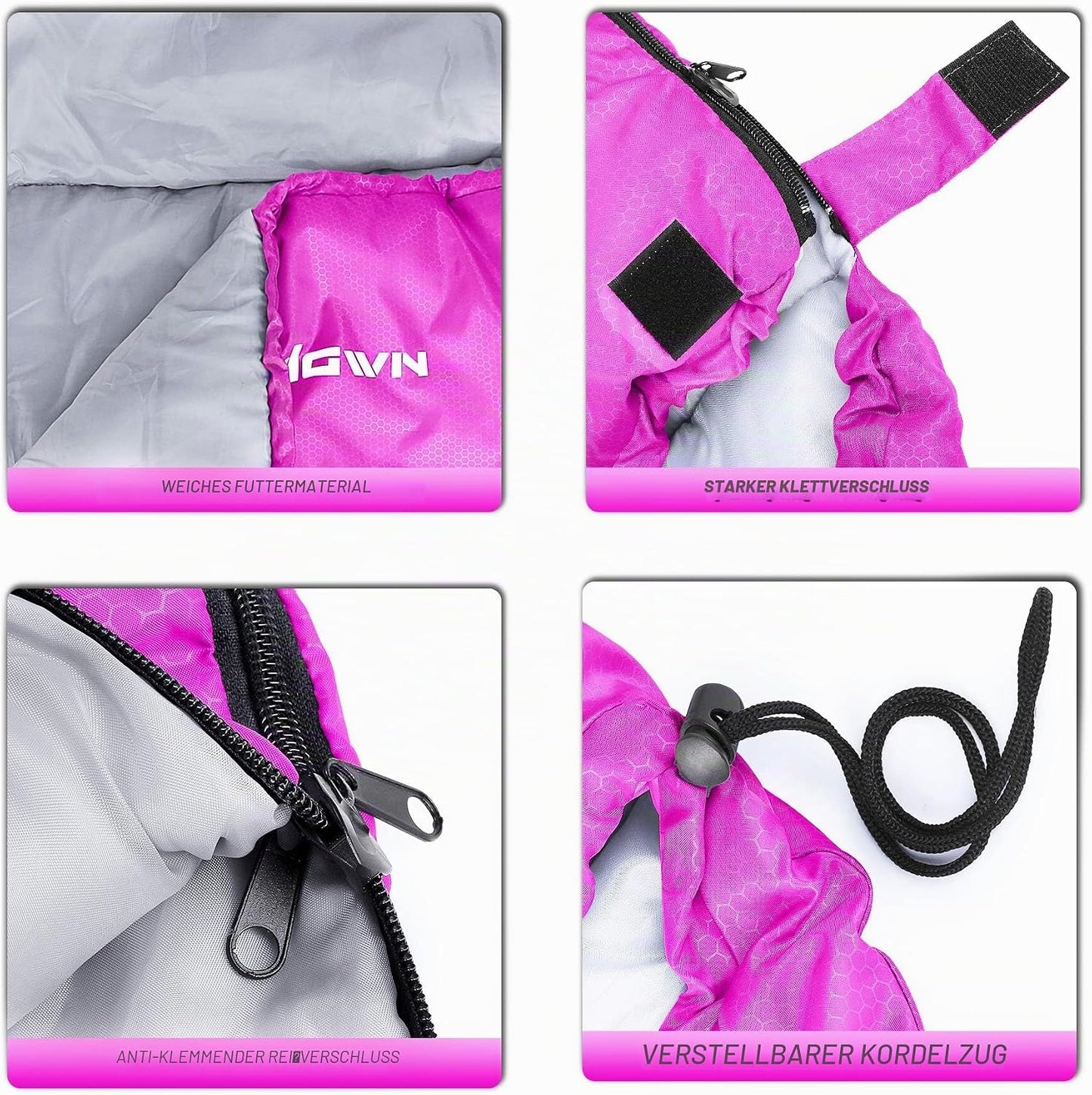 Outdoor Deckenschlafsack, Rose Pink