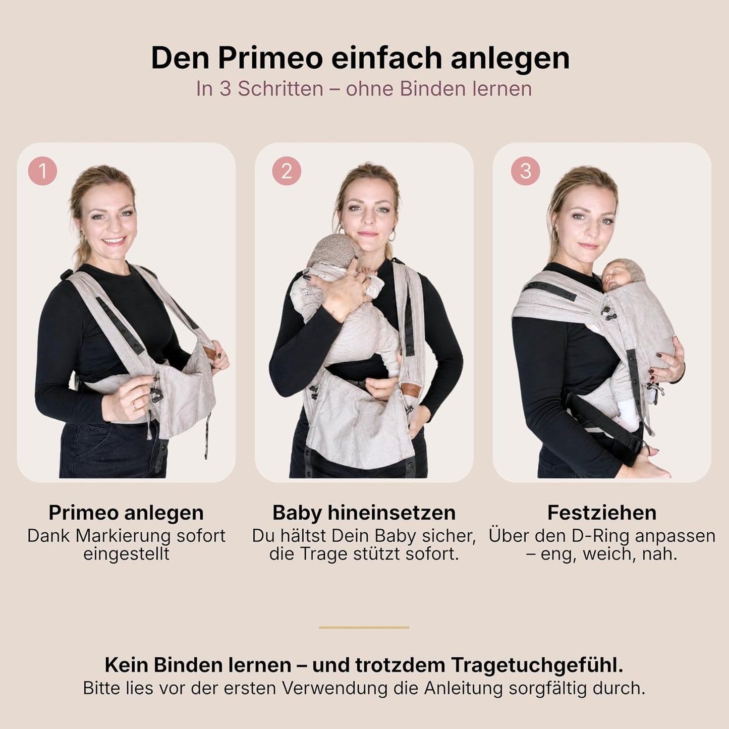 Ergonomische Babytrage Primeo, Kos