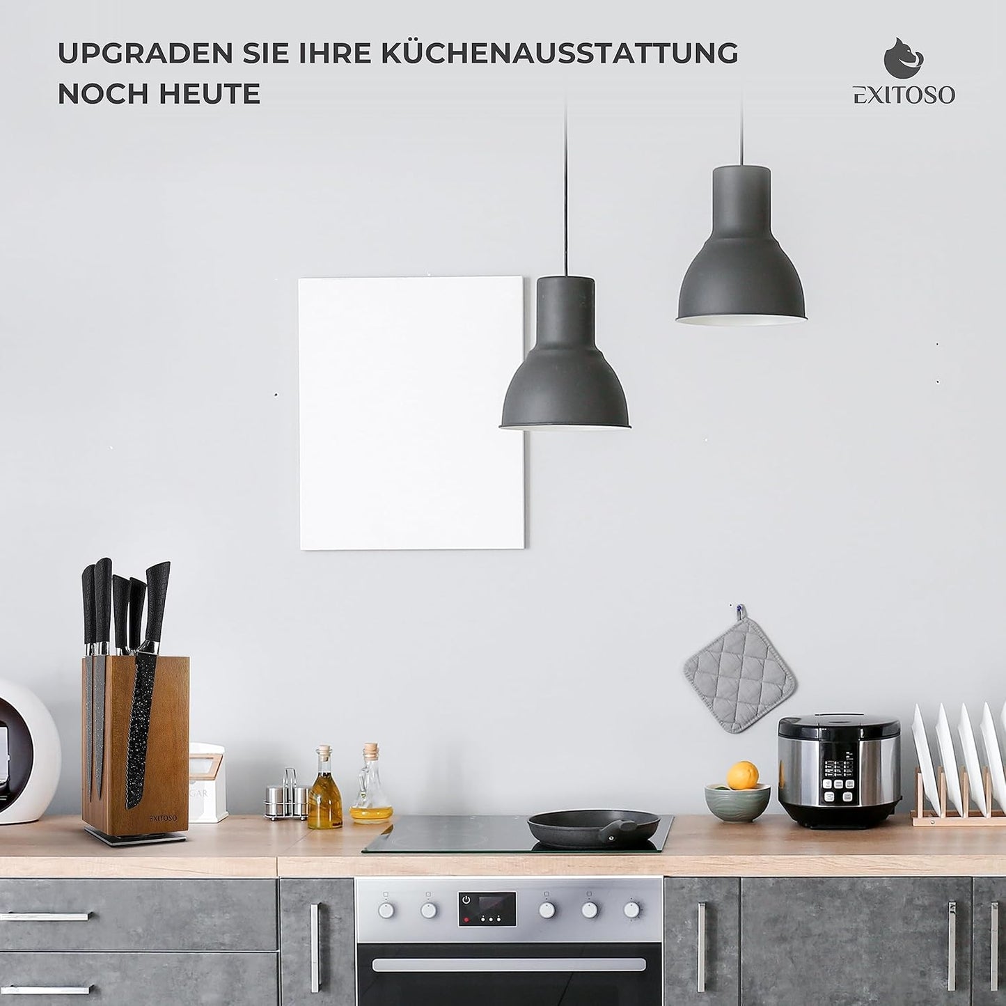 Magnetischer Messerblock, Akazienholz|Messerblock