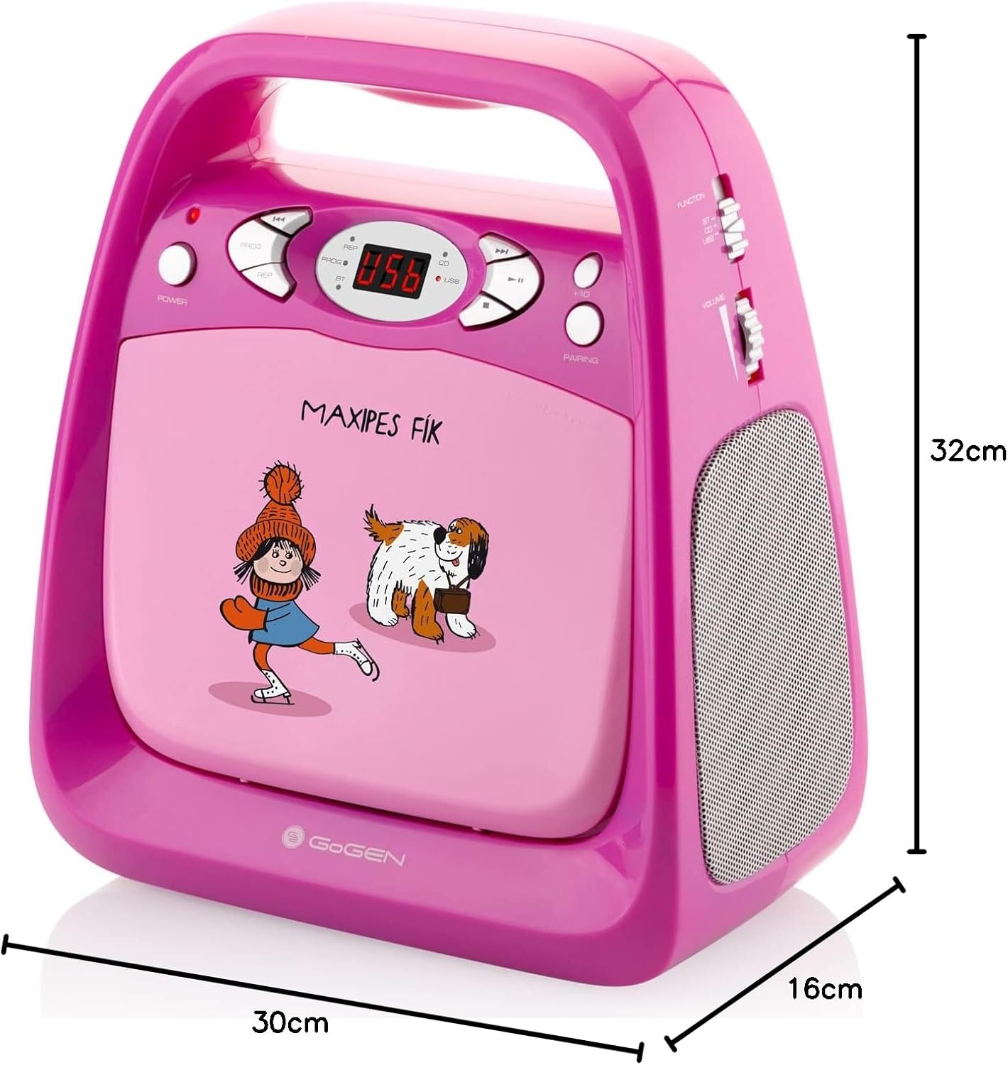 Karaoke-CD-Player mit Mikrofon und Bluetooth