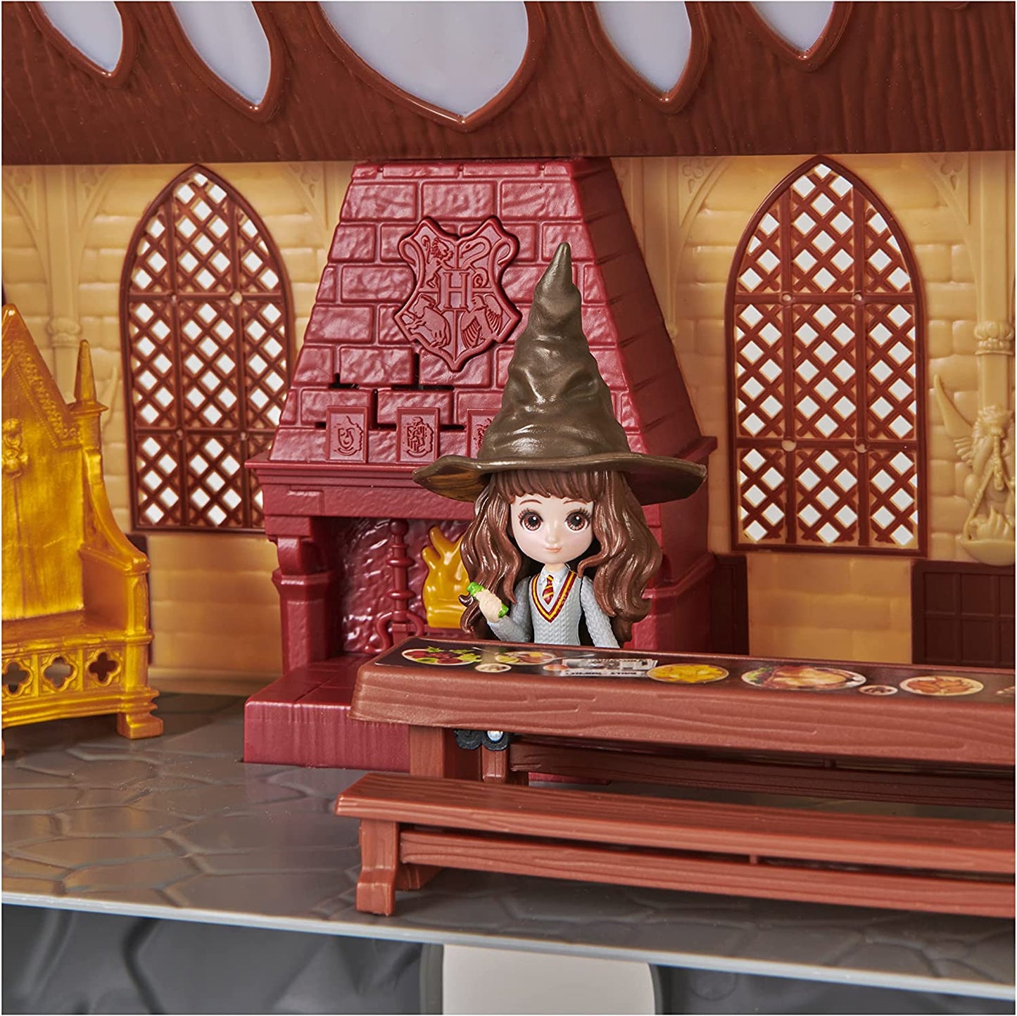 Wizarding World Harry Potter - Hogwarts Schloss Spielset mit Licht und Sound, Spielfigur, Minis Schloss Hogwarts Einzeln
