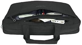 Wasserabweisende Laptop-Schultertasche für 15,6 Zoll, Schwarz 15,6 Zoll