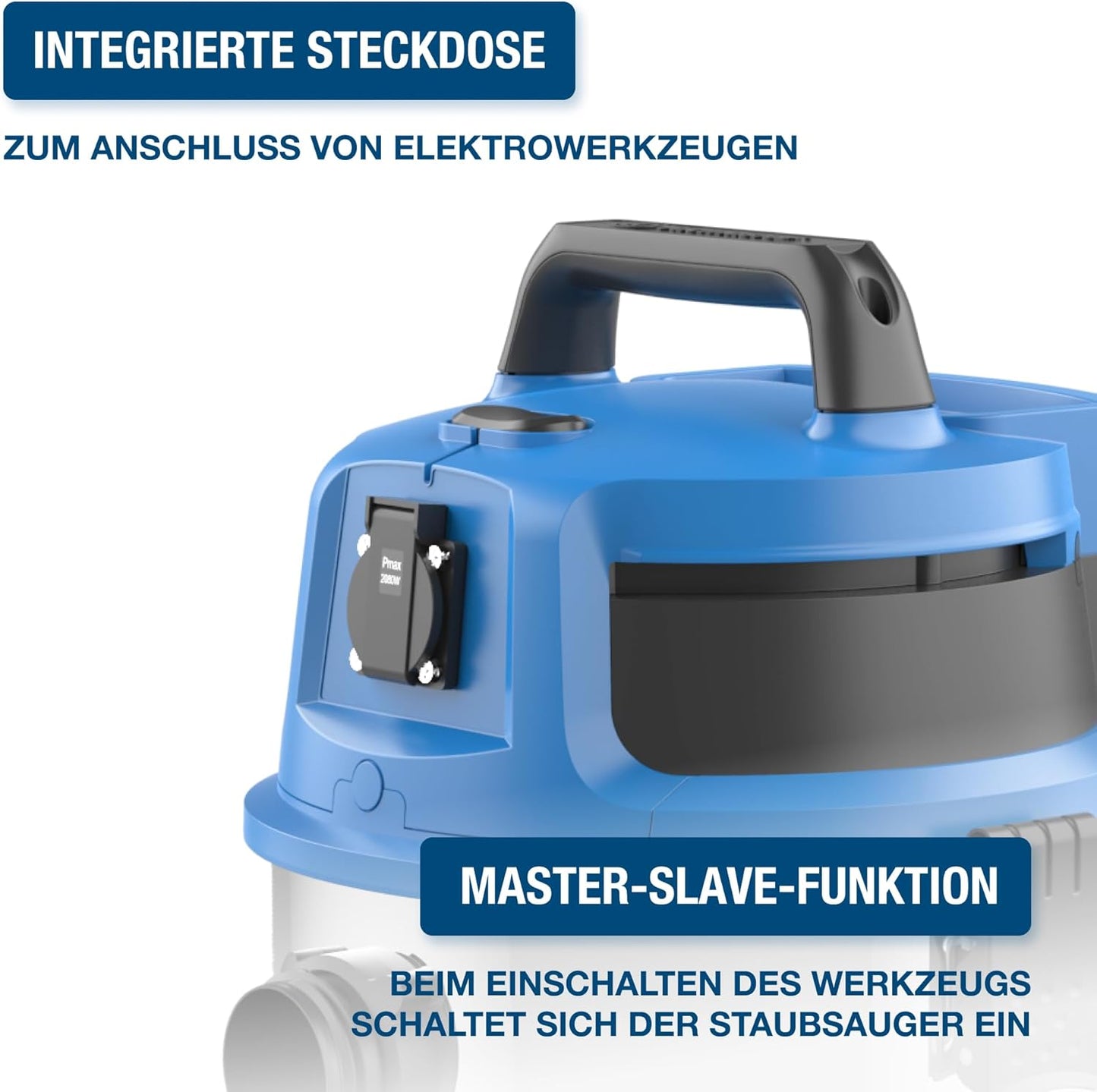 Nass- und Trockensauger, 1600W, 20 Liter