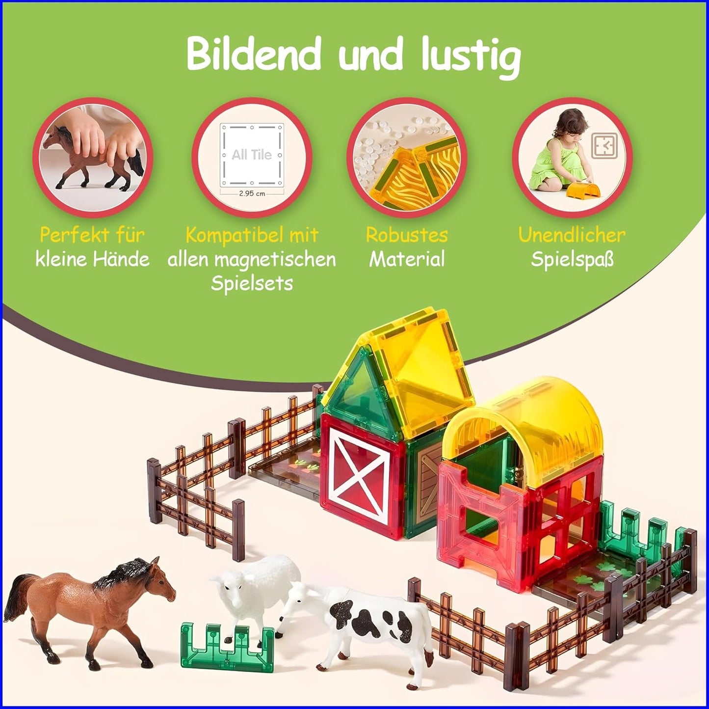 Magnetische Bausteine Farm, Farm