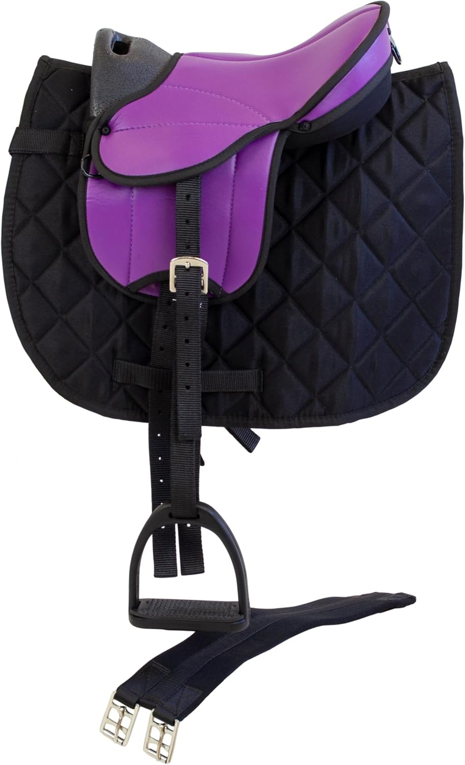Sattel-Set für Holzpferd, Violett