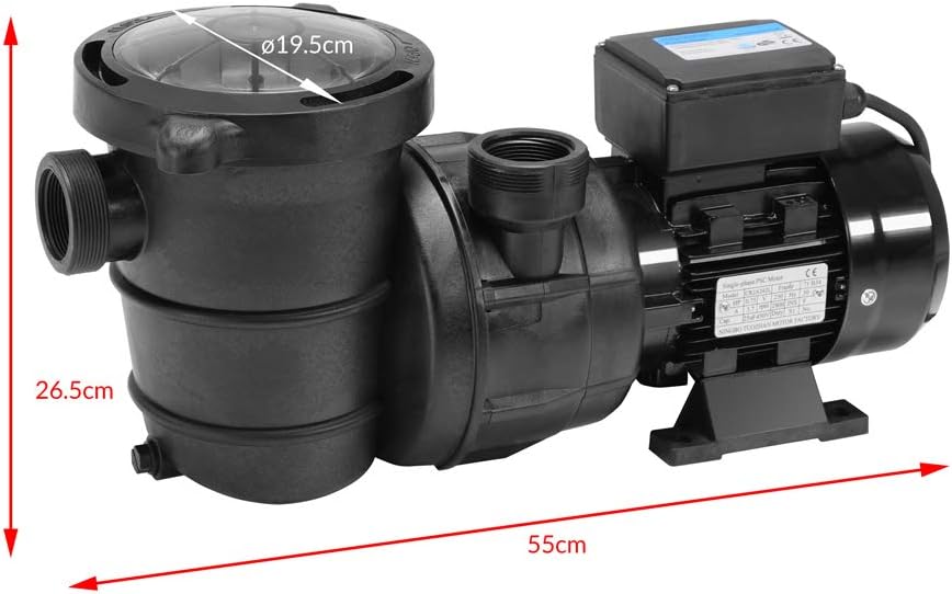 Poolpumpe mit Vorfilter, 15.900 l/h + Vorfilter