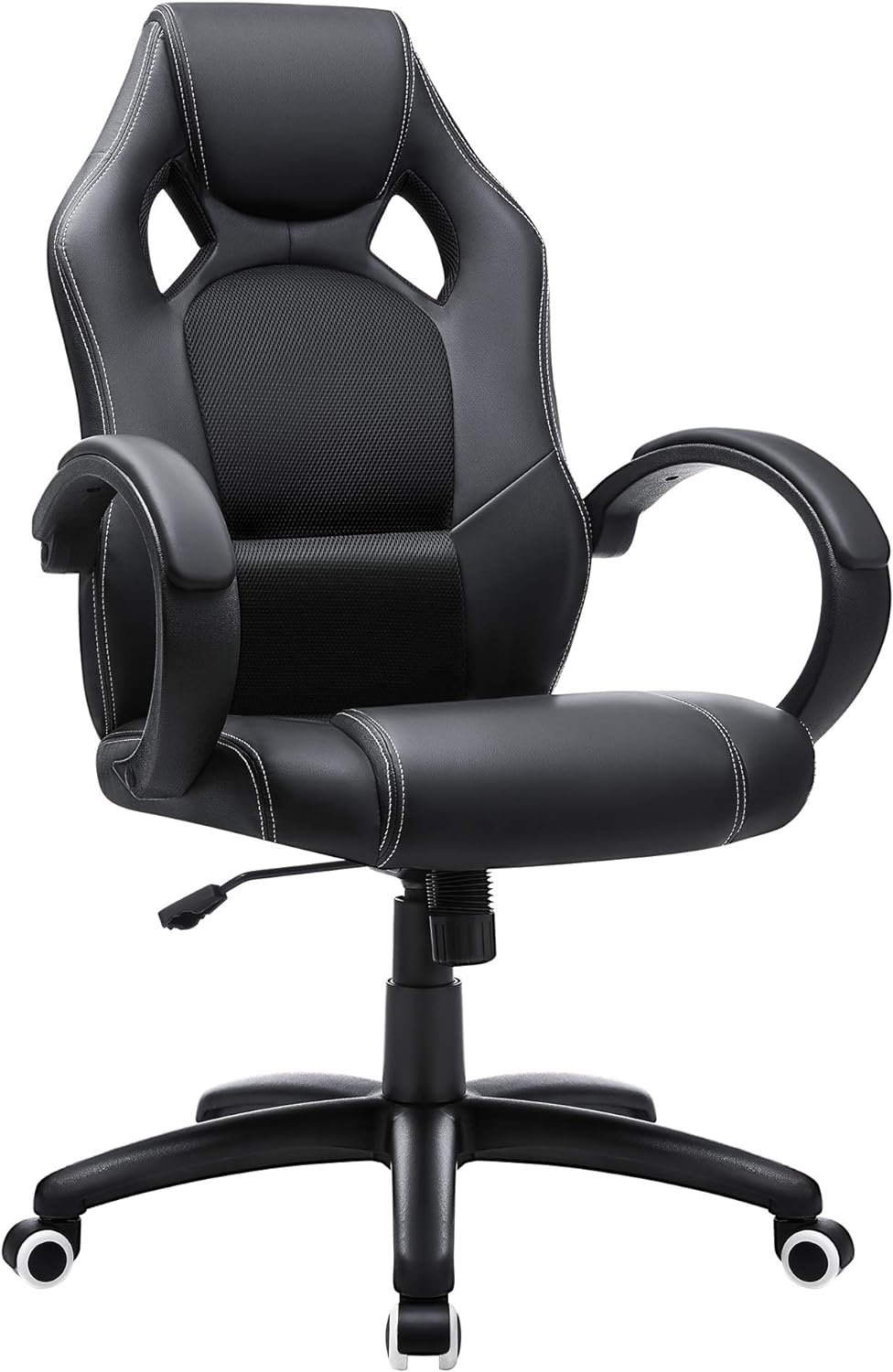 Racing Stuhl, Schwarz ; 52 x 50 x (107-117) cm