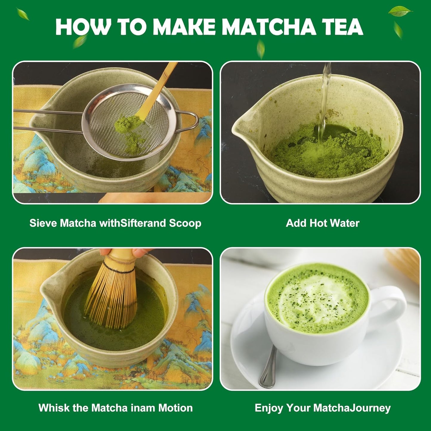 Matcha Tee-Set 7-teilig