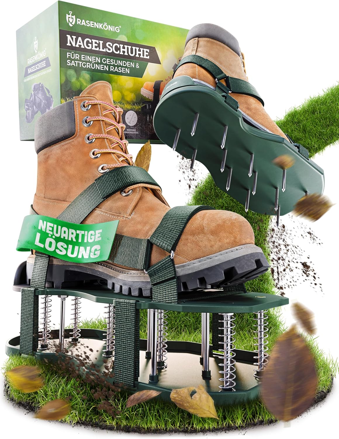 Nagelschuhe Pro Rasenlüfterschuhe, Waldgrün