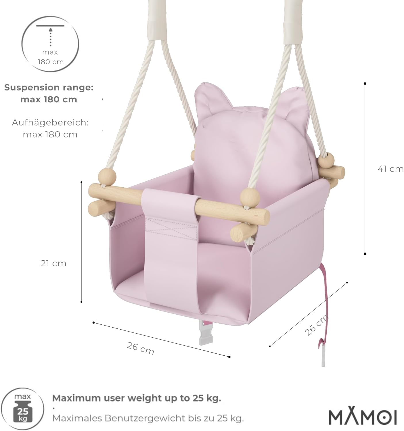 Babyschaukel, Rosa