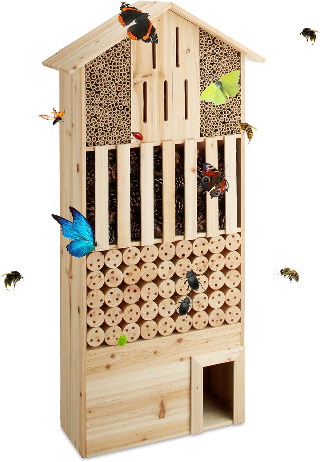 Insektenhotel XXL für Bienen und Schmetterlinge