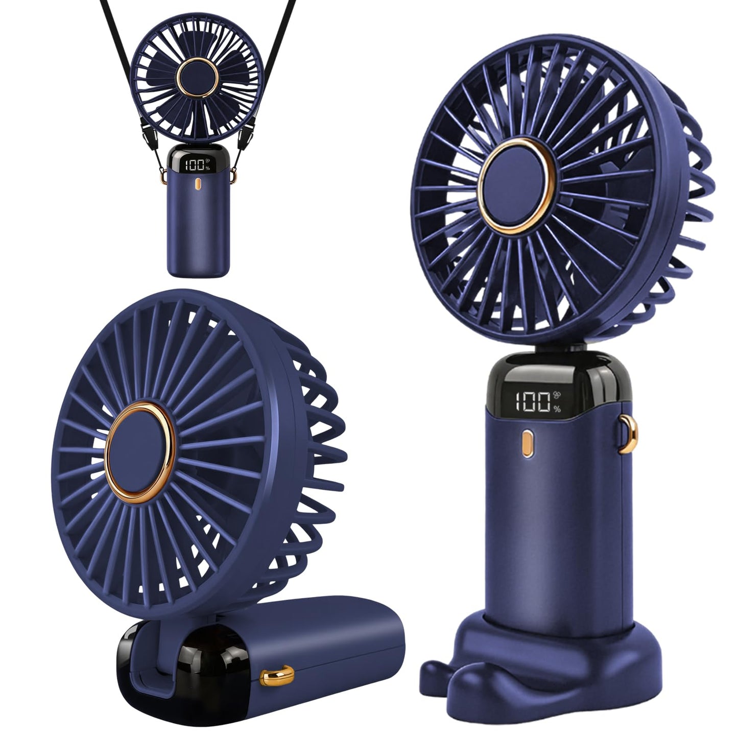 Tragbarer Mini-Ventilator, Dunkelblau