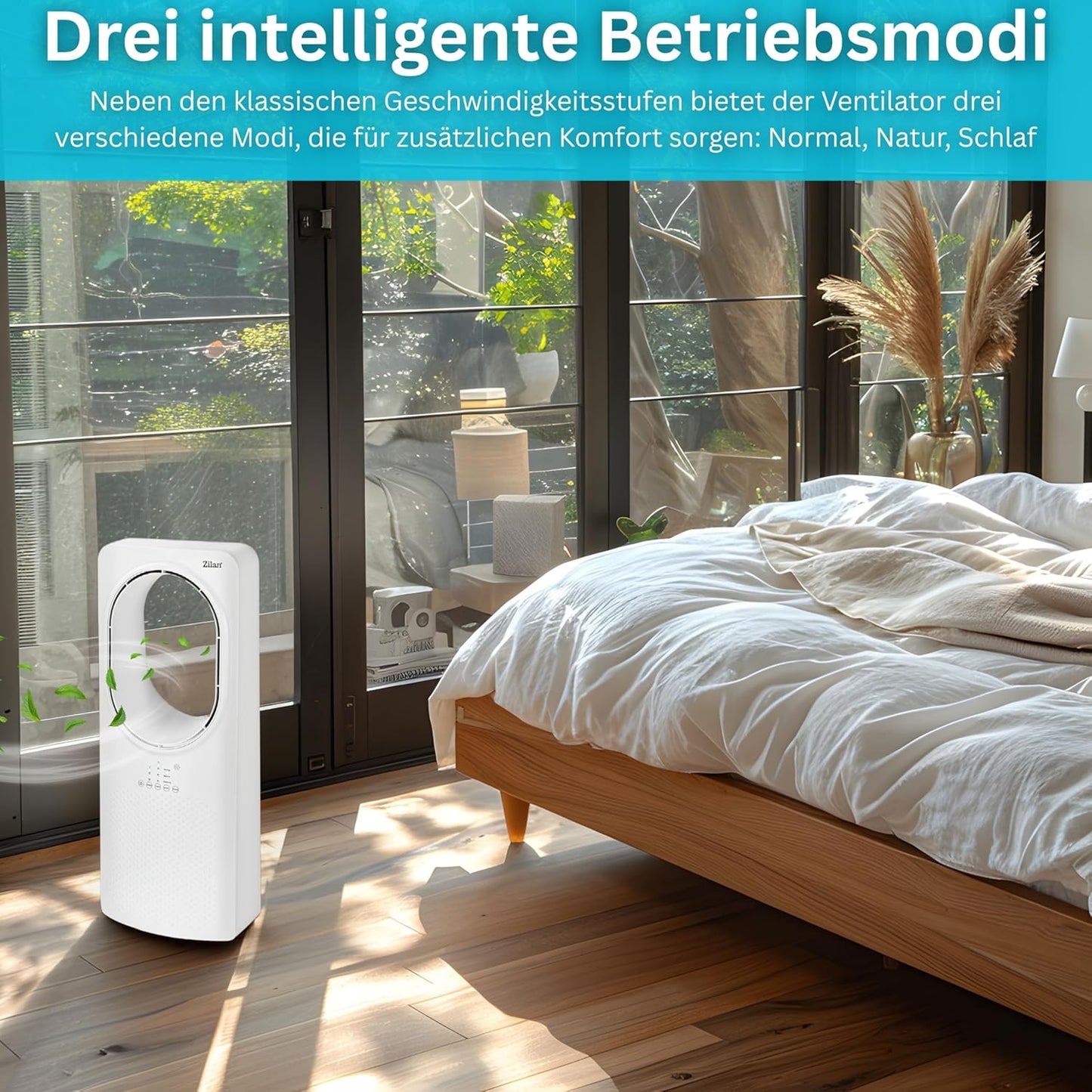 Turmventilator mit Fernbedienung und Kühlung