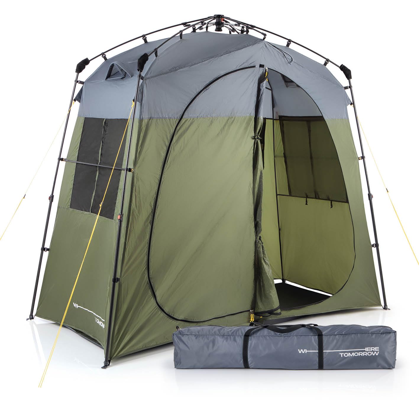 Premium-Dusch- und Toilettenzelt für Camping, Grün 2 Personen