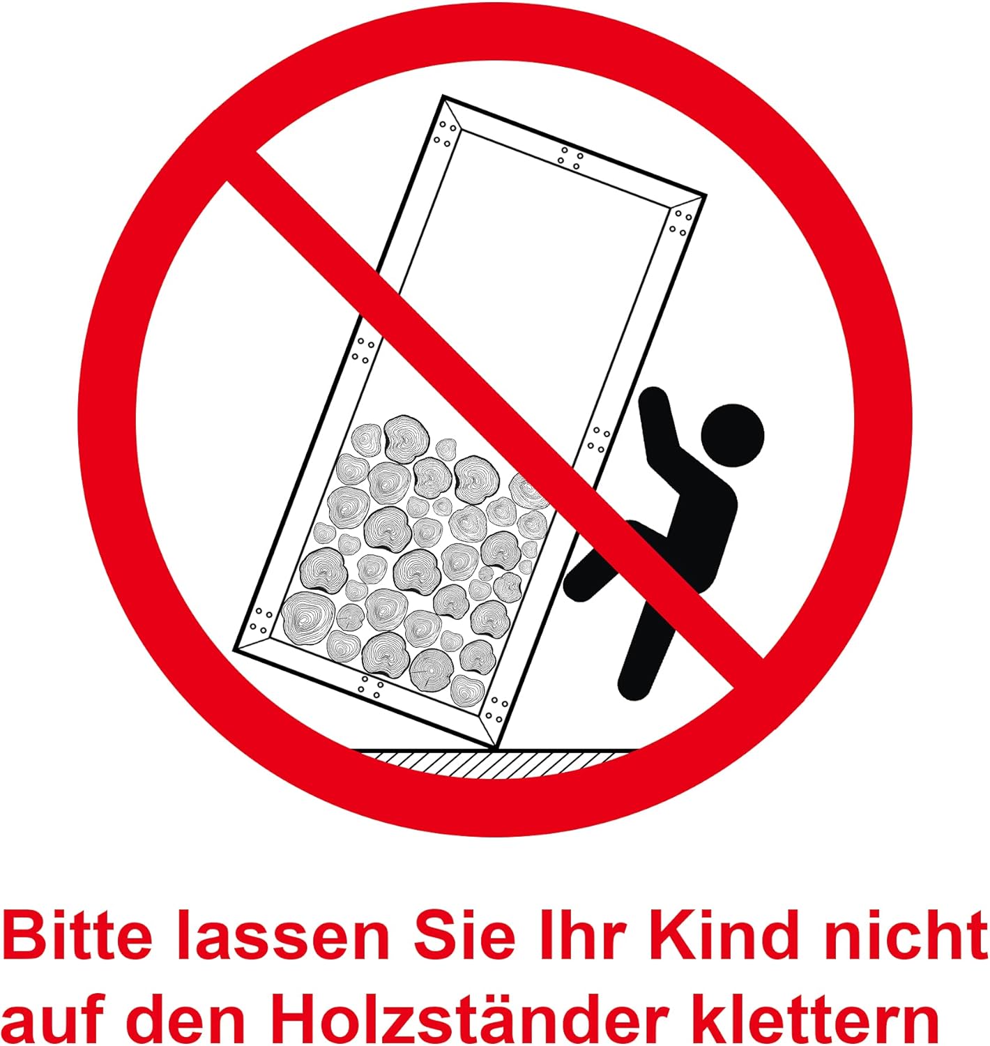 Kaminholzregal aus Metall, 25 x 80 x 100 CM