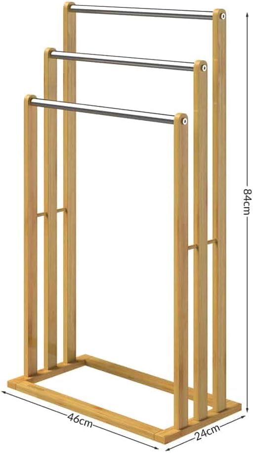 Handtuchständer-Set (freistehend, Bambus), 2