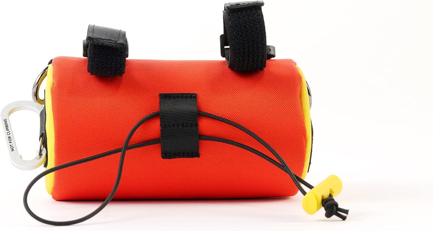 Flaschenhaltertasche mit 2 Fächern, 1.1L Marineblau - Orange