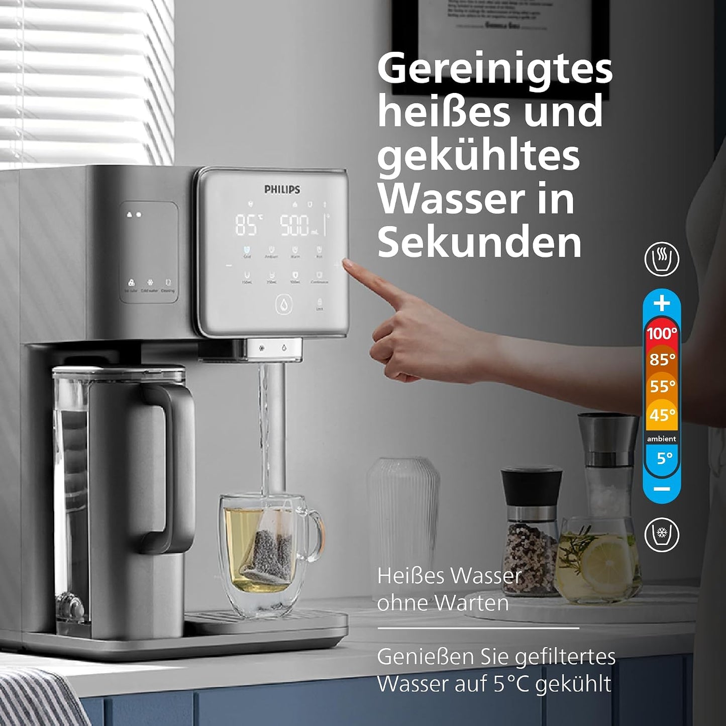 Water 9000 Water 9000 Umkehrosmose-Wasserspendermit Eiswürfelfunktion