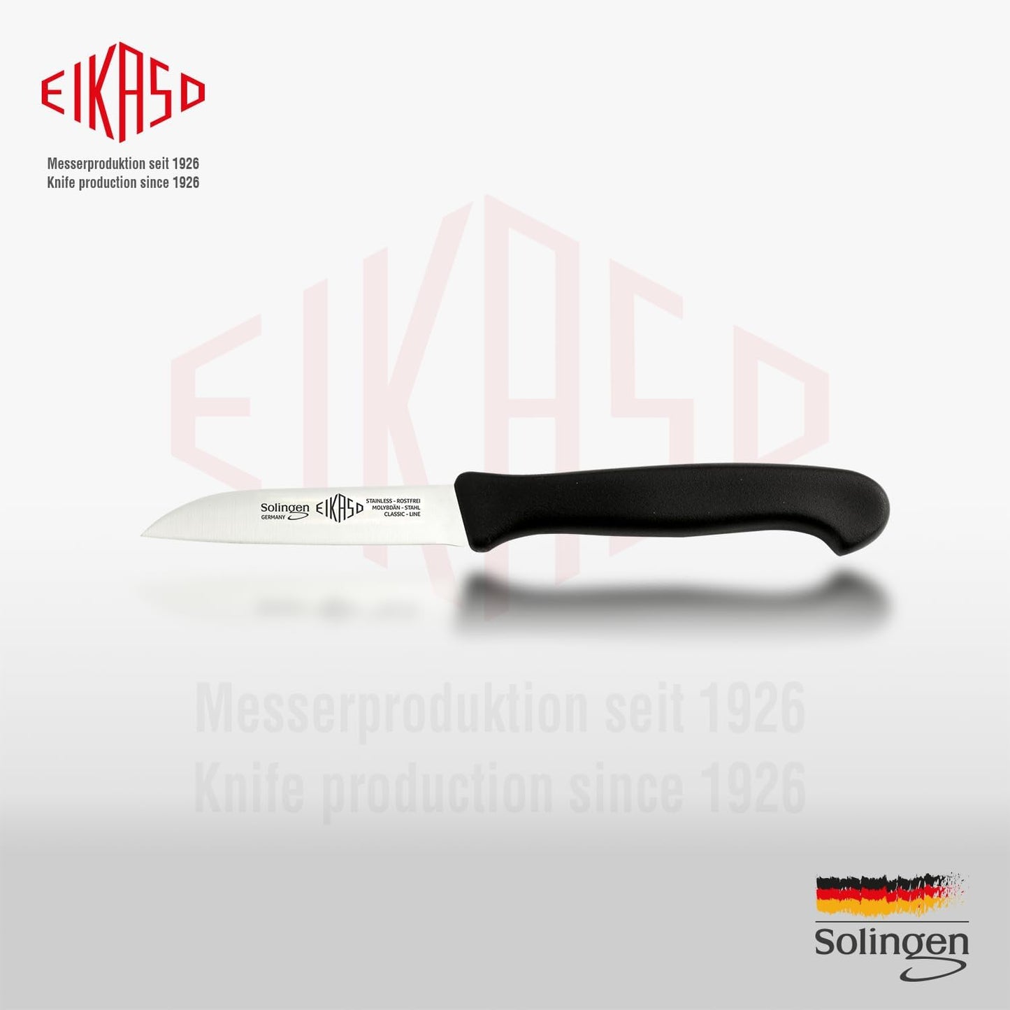 3-teiliges Gemüsemesser-Set, Schwarz