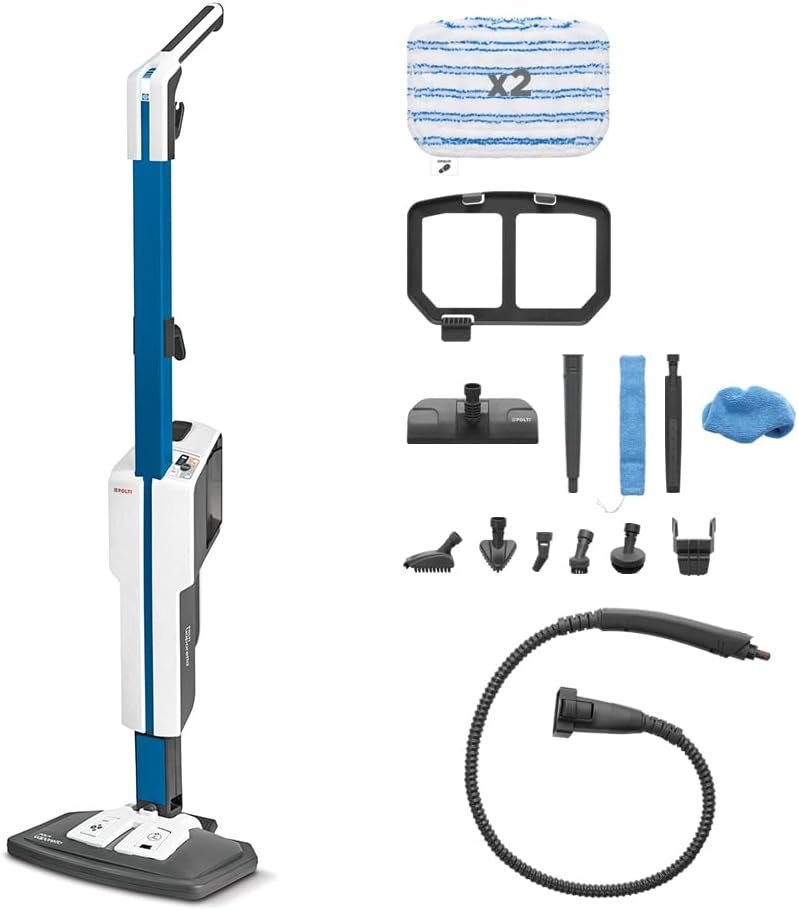 Vaporetto SV620 Style - Dampfbesen mit integriertem Handreiniger, Blau