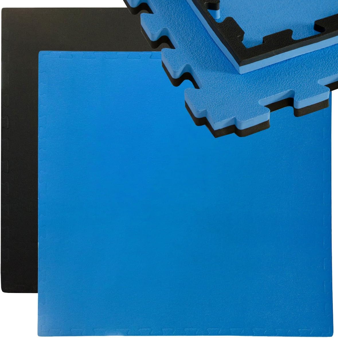Bodenschutz-Trainingsmatte, Schwarz-blau
