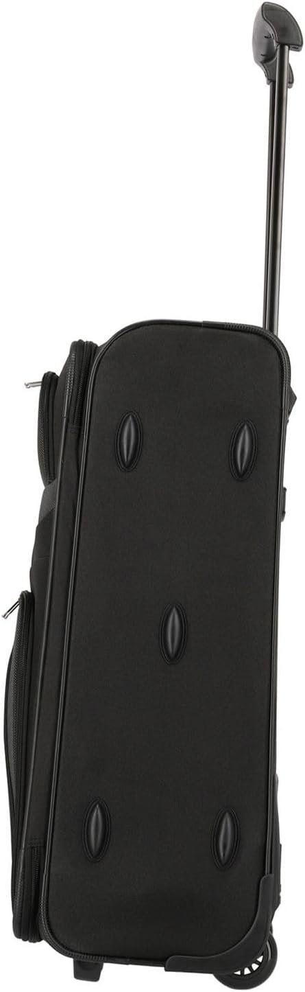 Reisekoffer Orlando mit Rollen, Schwarz 63 cm (Trolley M)