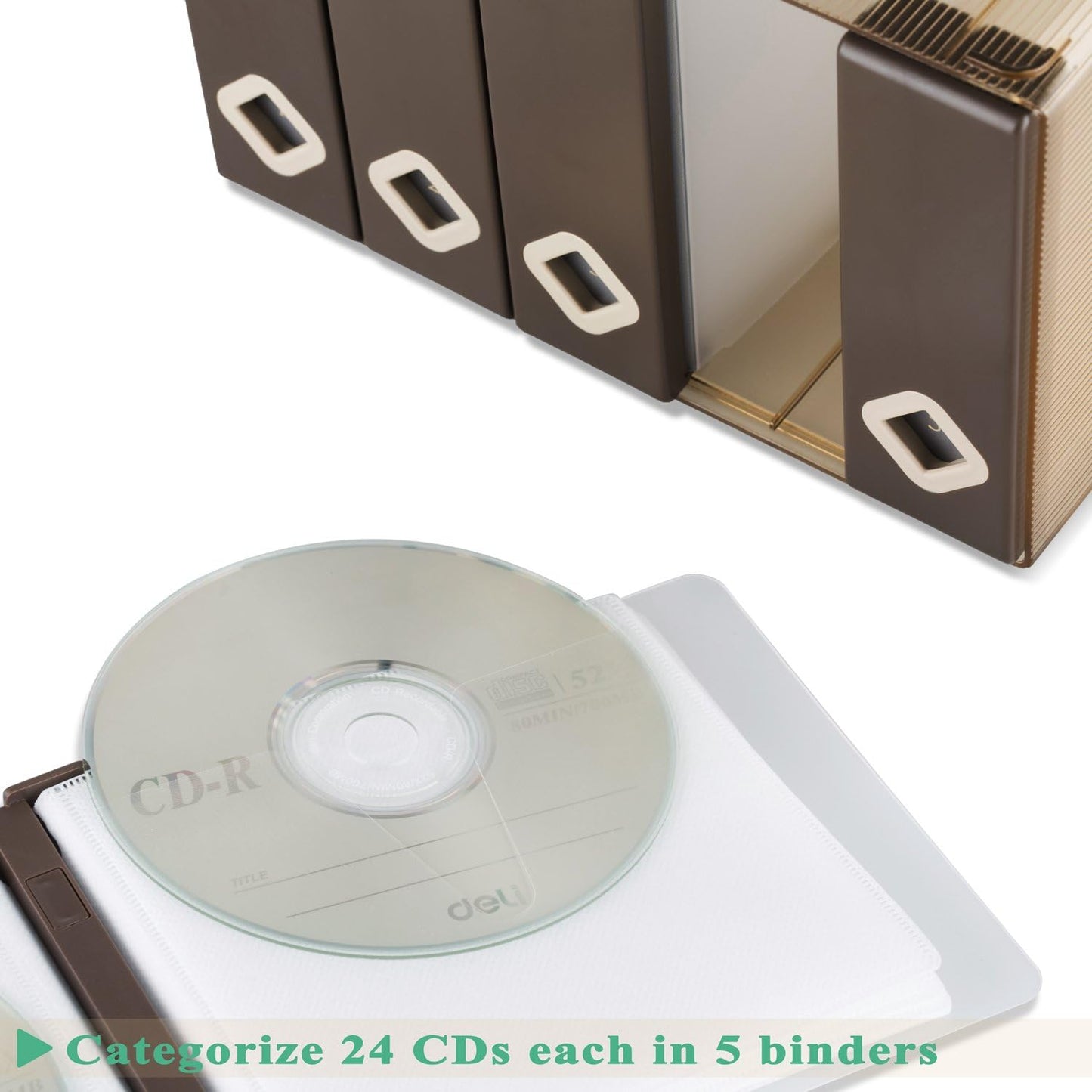 CD/DVD/Blu-ray Aufbewahrung Boxen, Braun