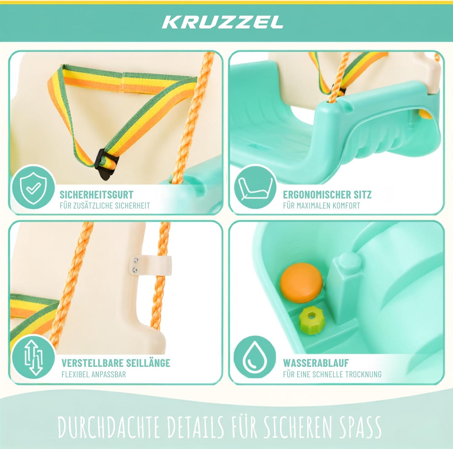 3in1 Kinderschaukel höhenverstellbar