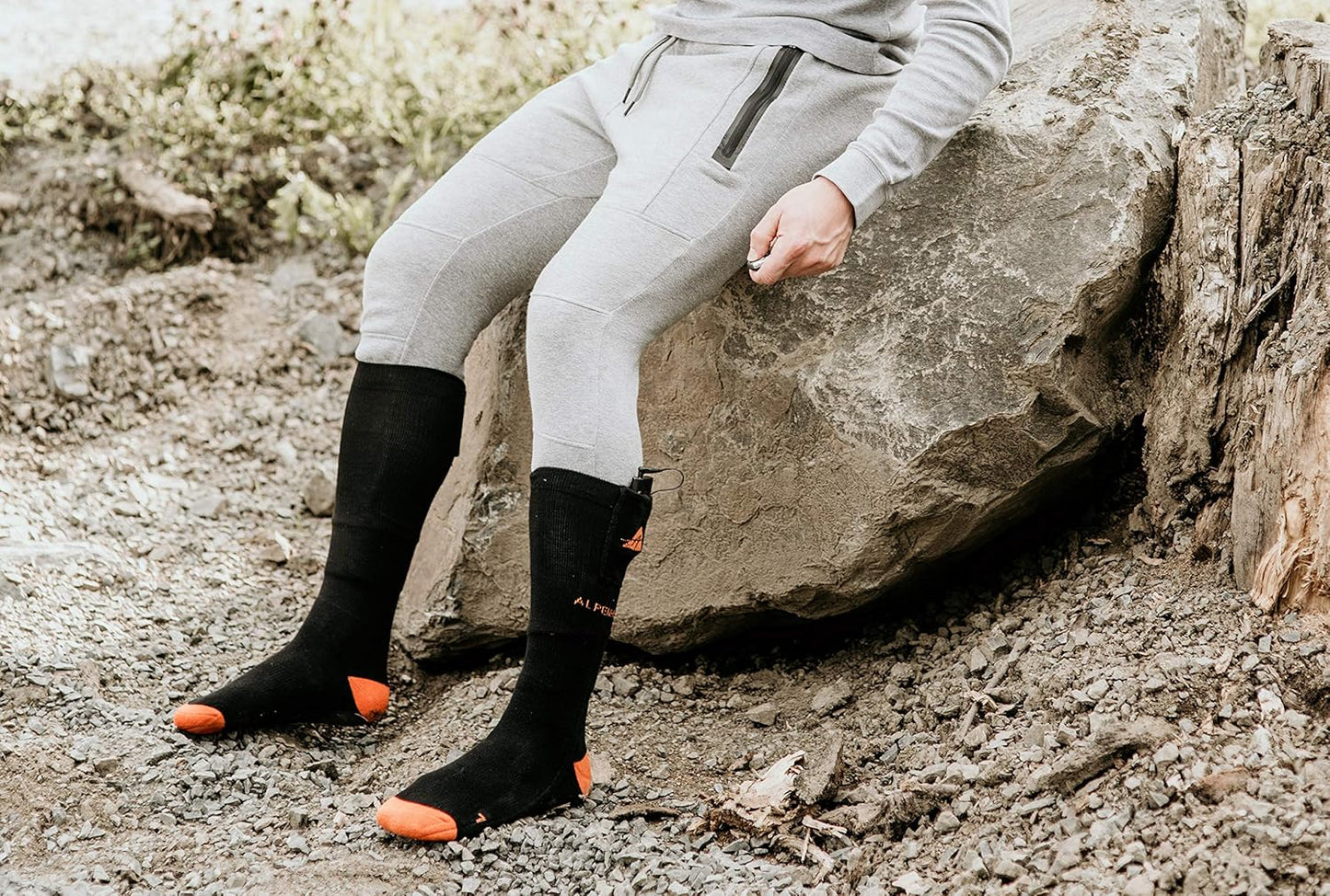 Heizsocken mit Fernbedienung