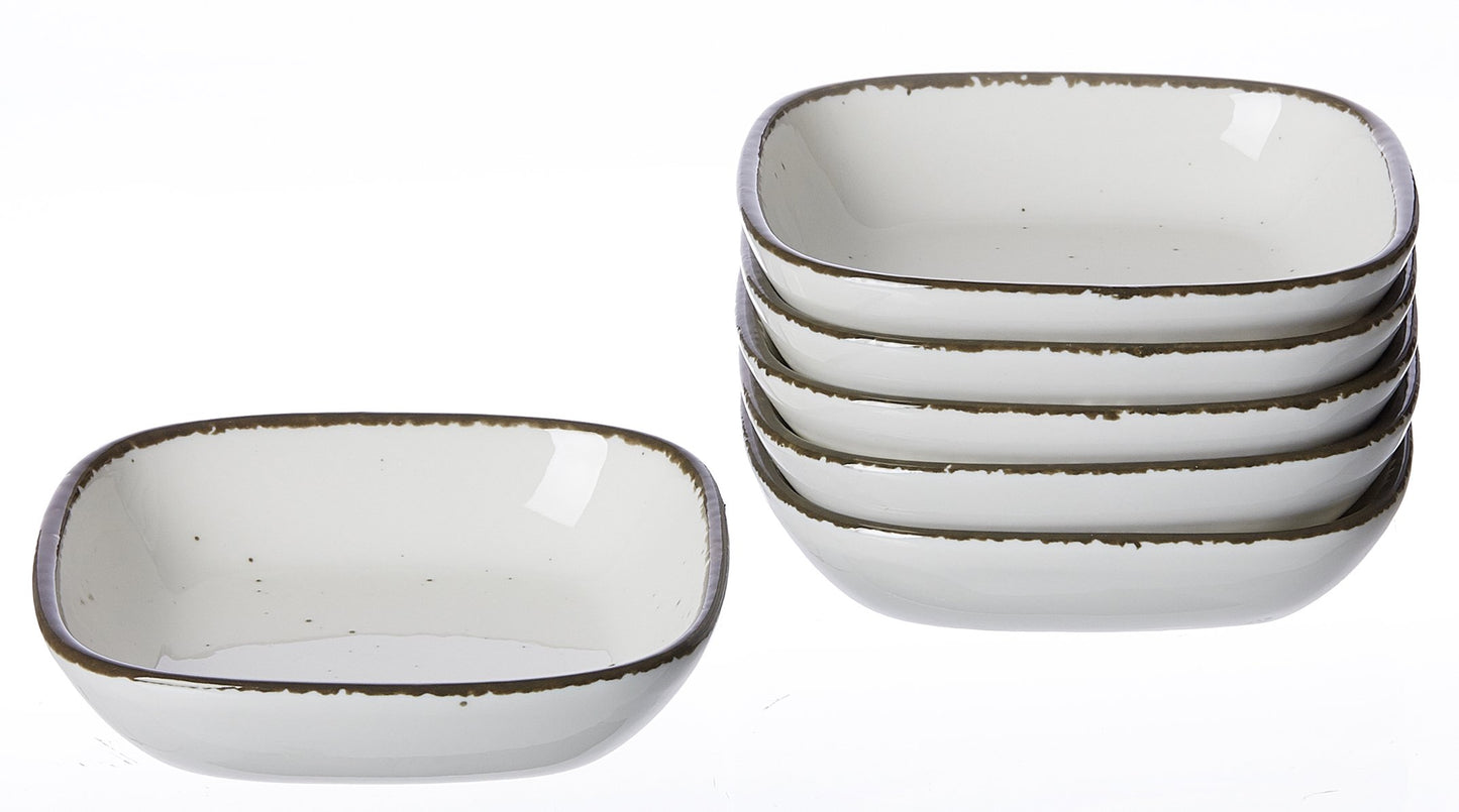 Dipschalen-Set Casa, Dipschalen Creme