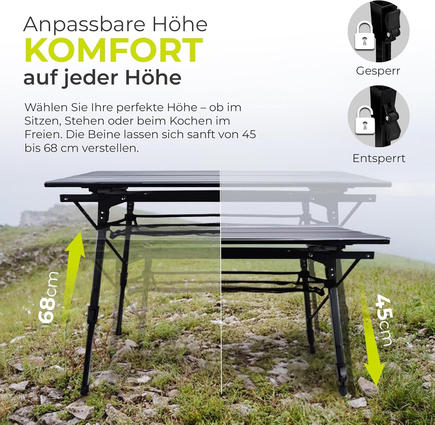 Klappbarer Campingtisch