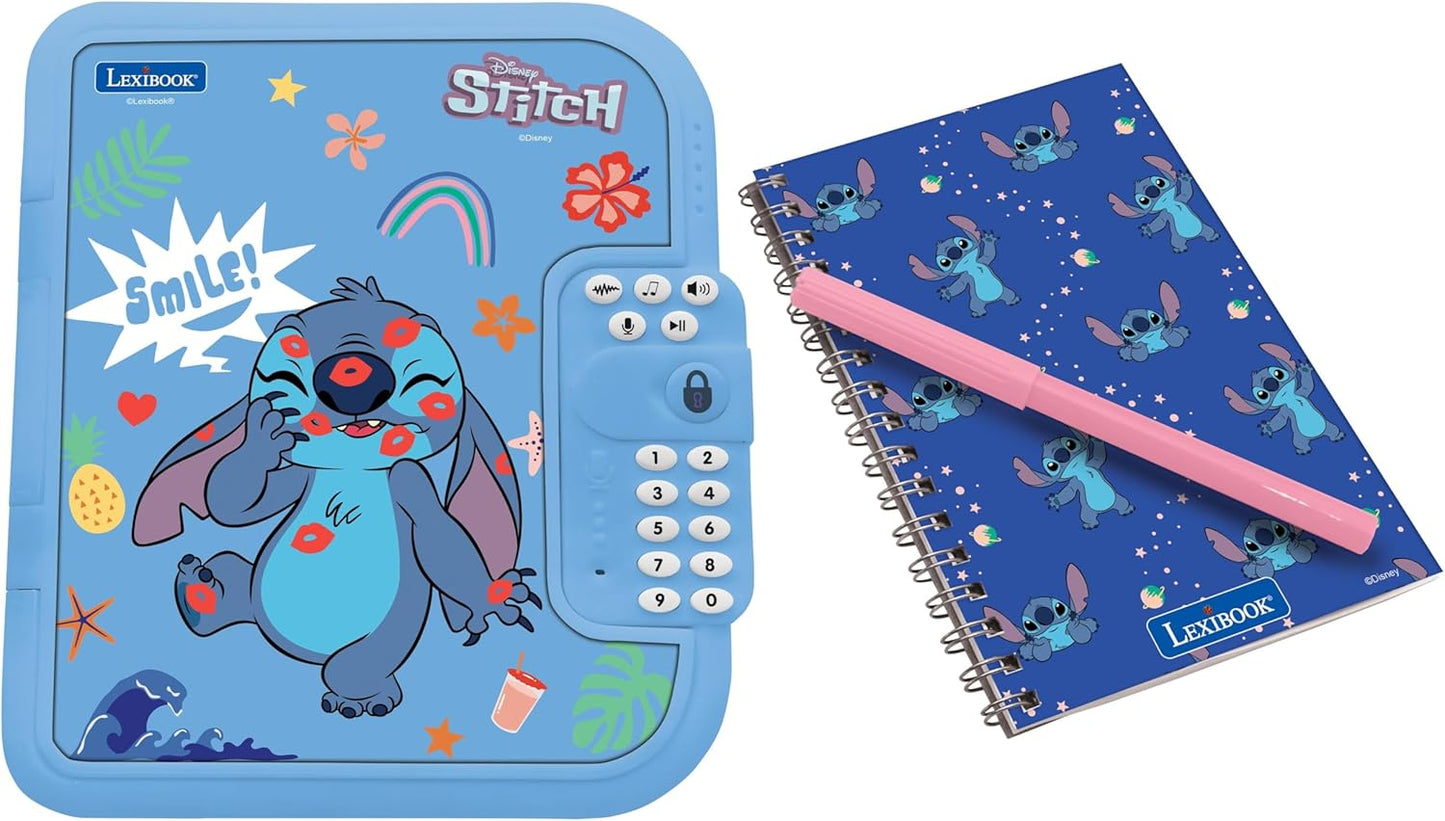 Disney Stitch Elektronisches Tagebuch mit Stift und Notizbuch, Disney Stitch