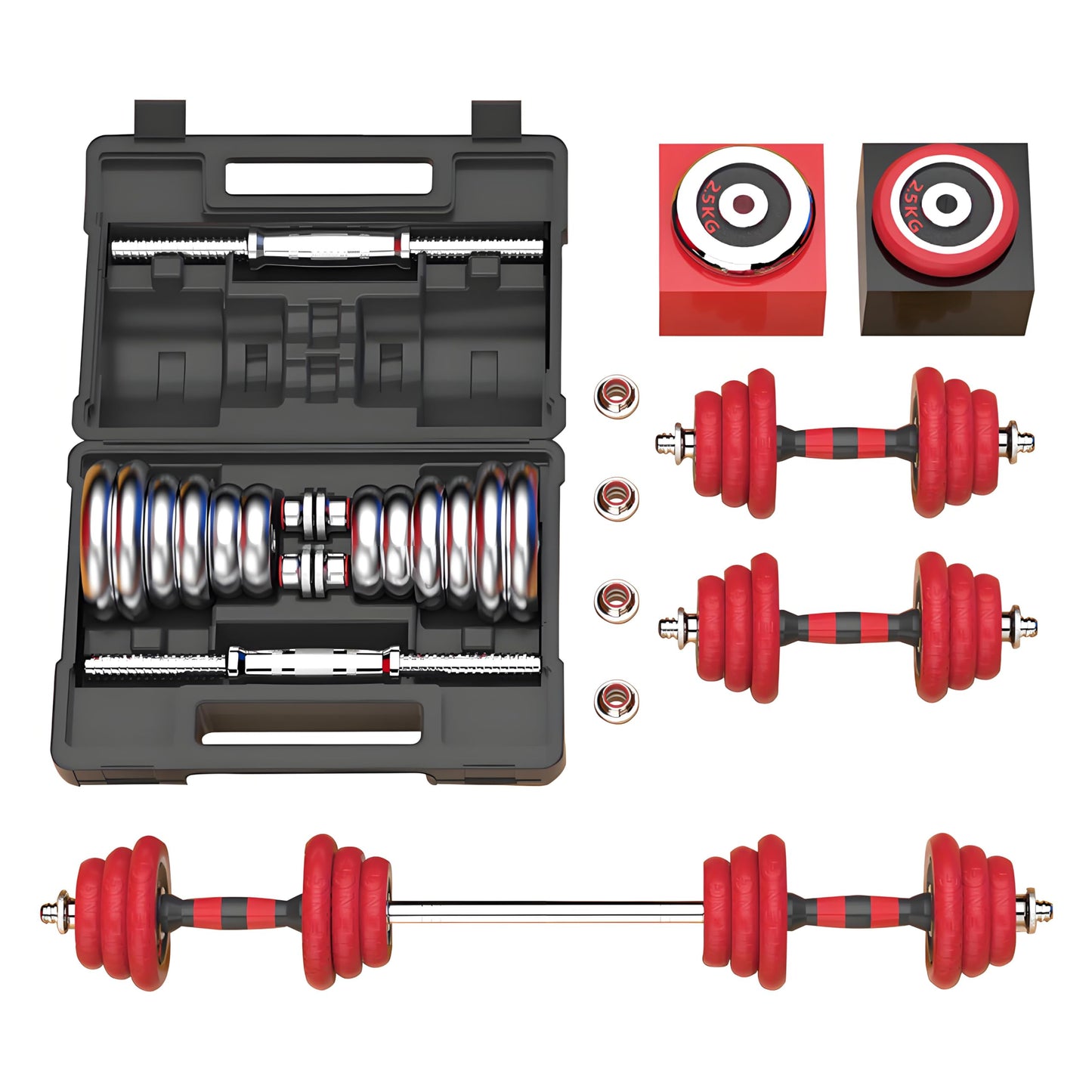 Verstellbares Hantelset 3-in-1, 20 kg