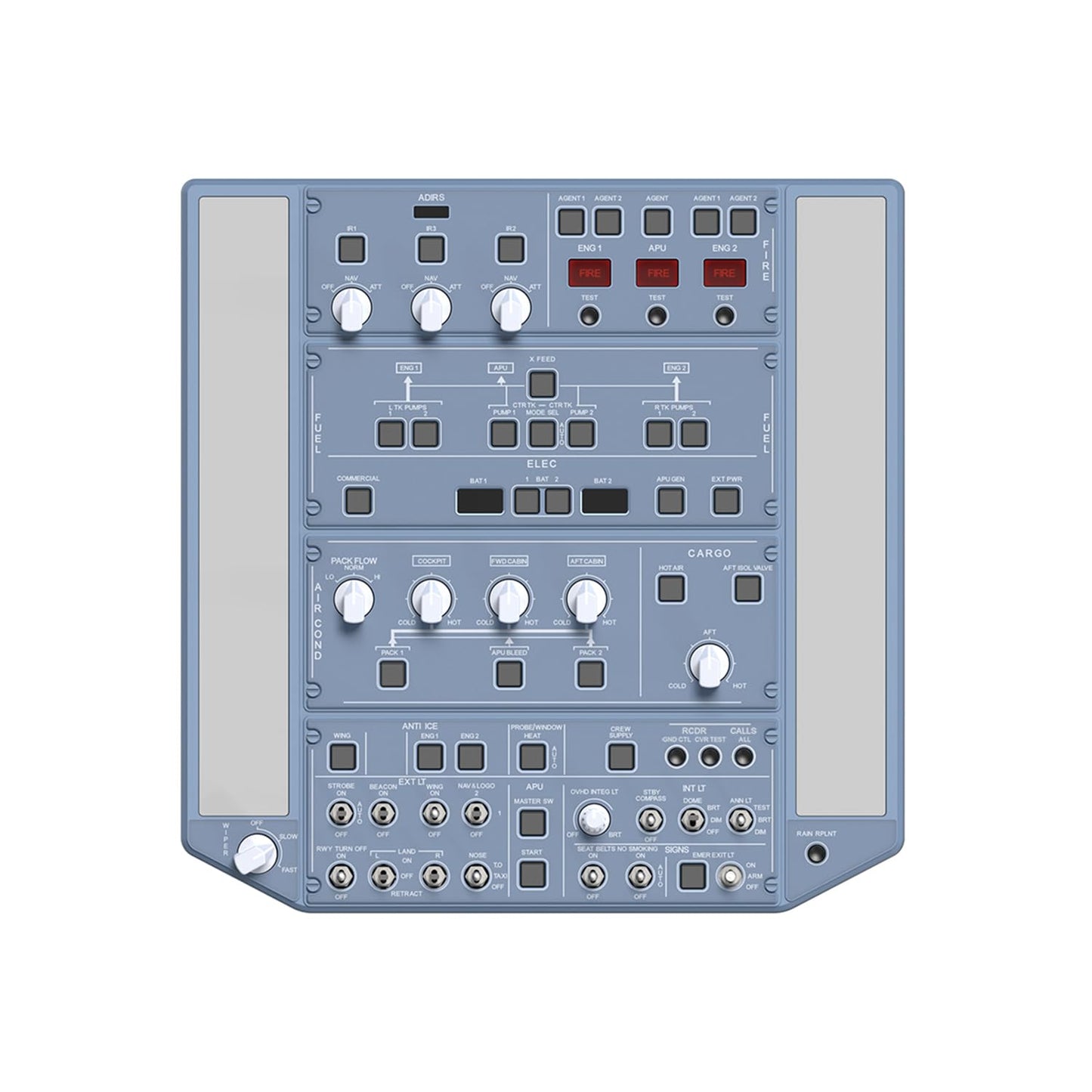 A320OVH Flugsimulator Overheadpanel