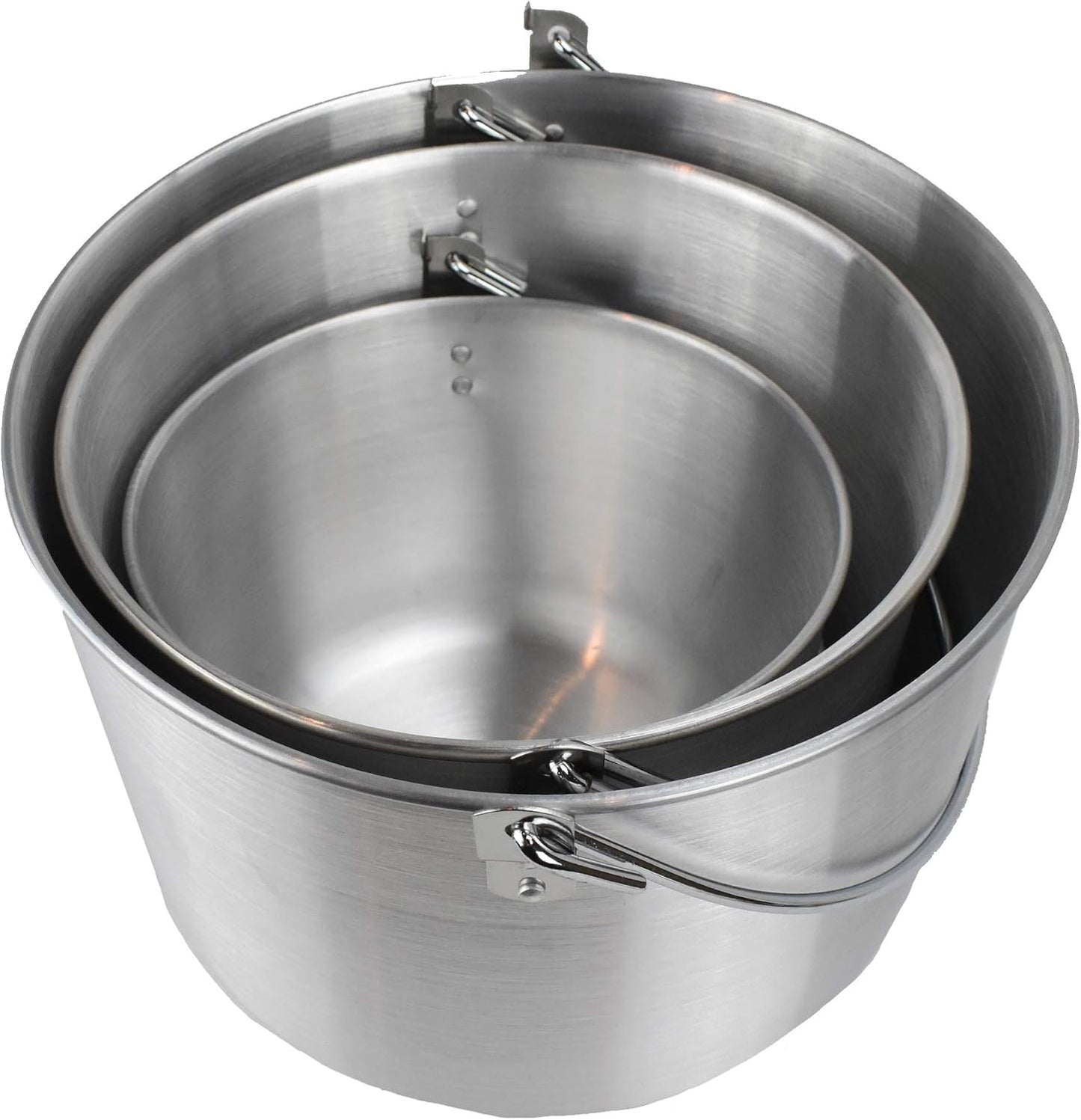 3er-Set Campingkochtopf, 4,8,12 Liter
