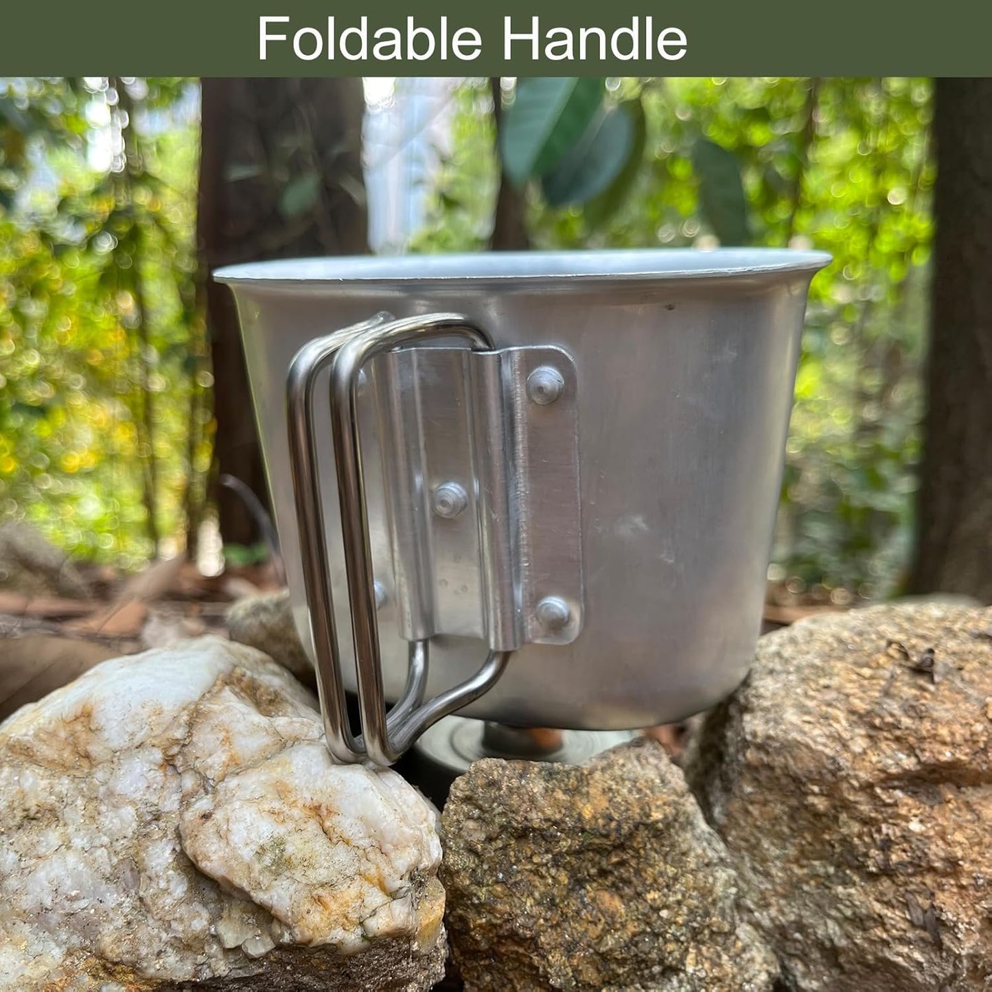 Feldflasche mit Stofftasche, Grün