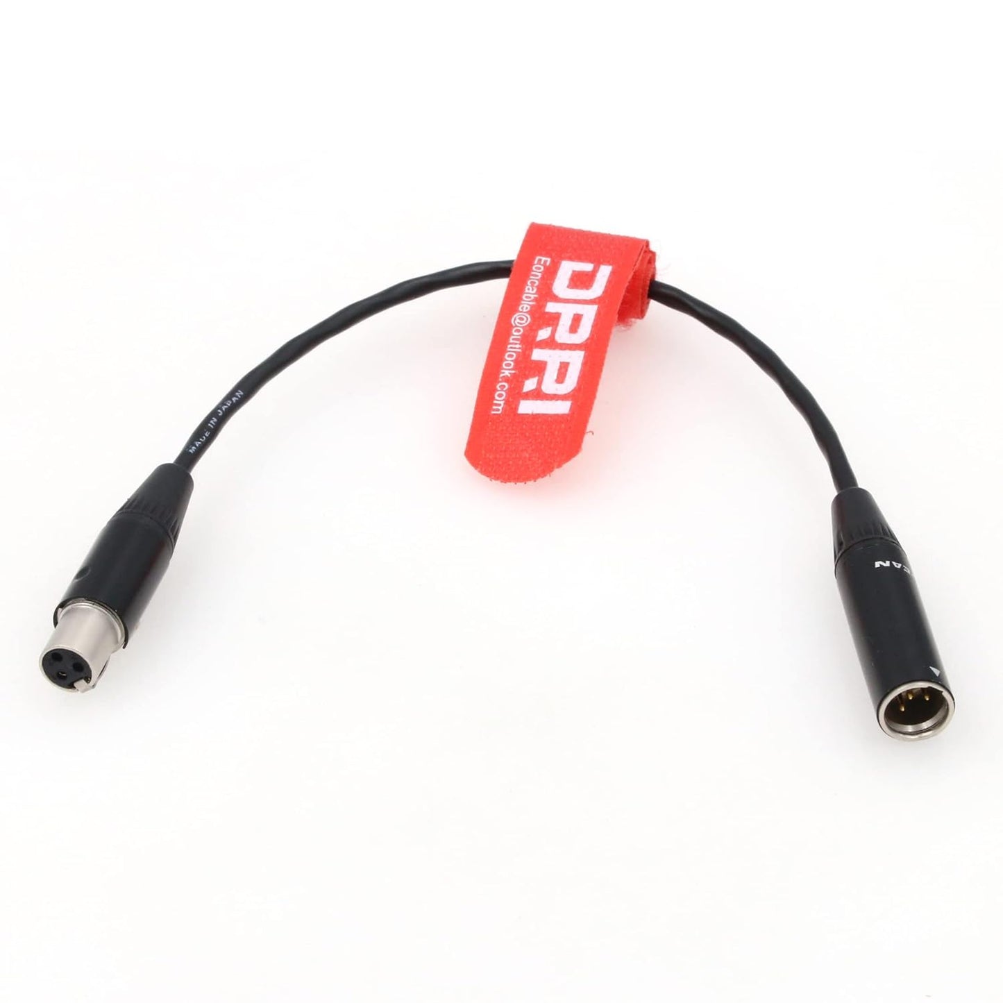 Mini XLR Mikrofonadapterkabel TA4M auf TA3F