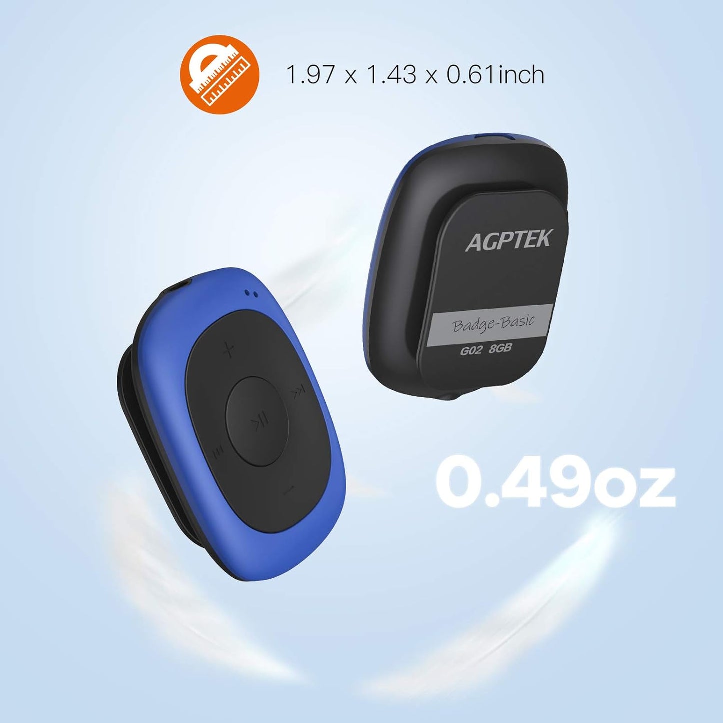 Mini Clip MP3 Player SML, 8Go