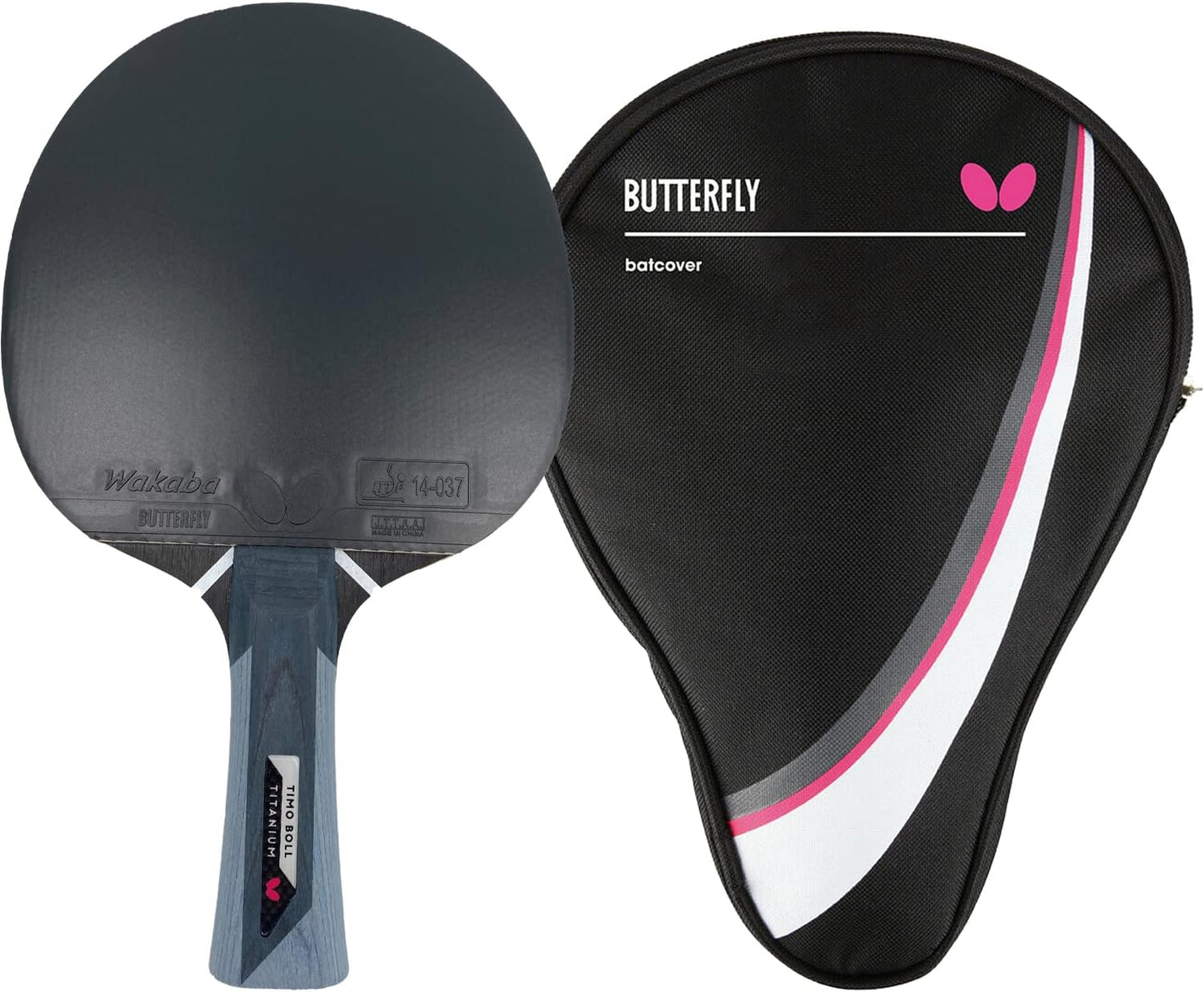 Tischtennisschläger mit ITTF Belag, Bundle mit Case DC1
