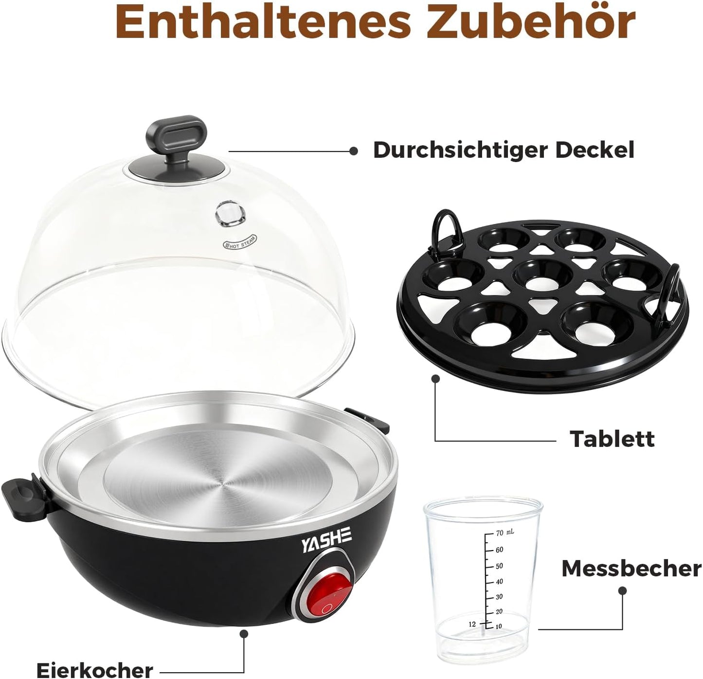 Eierkocher für 7 Eier