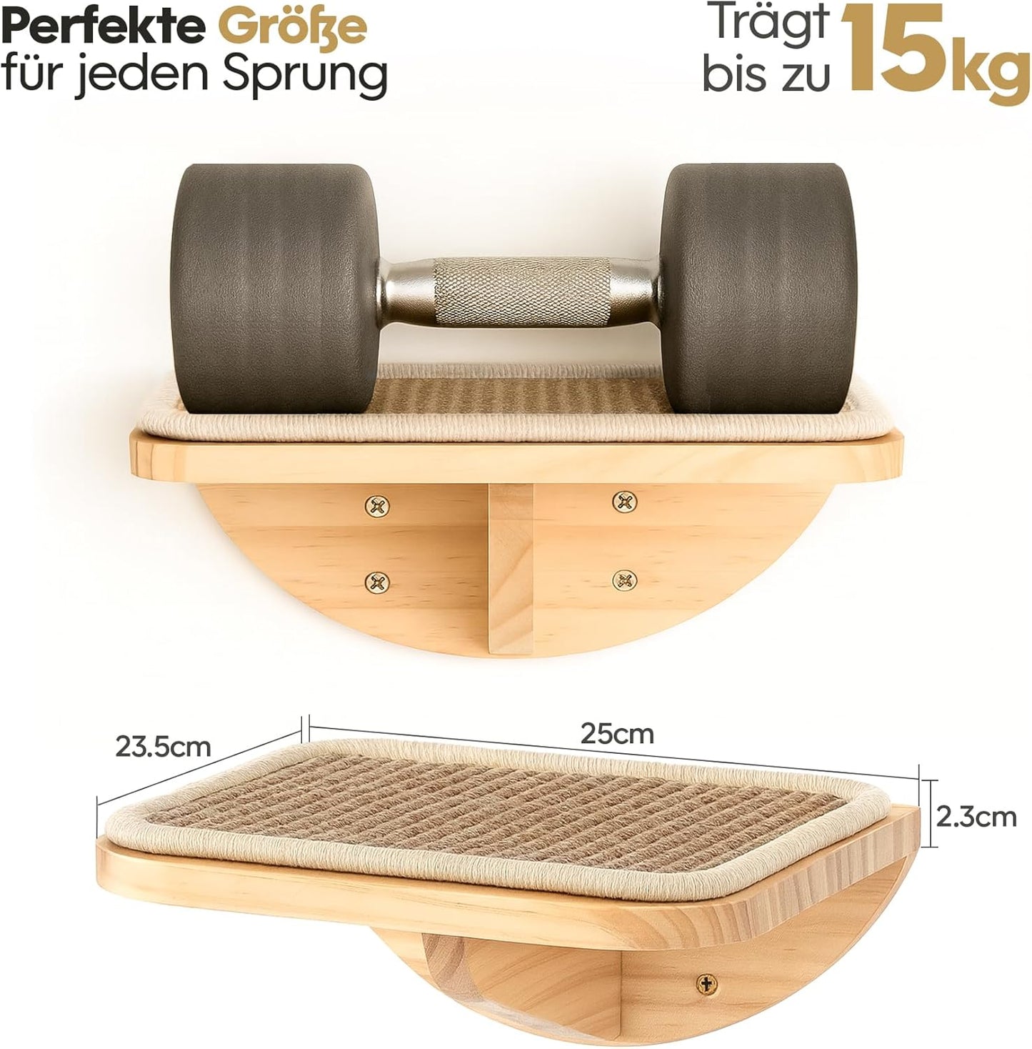 Katzen Kletterwand 2er-Set, Gelb 2PC Pedal