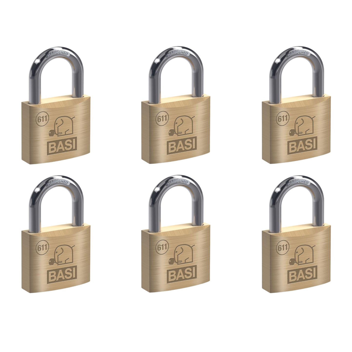 Vorhängeschloss-Set verschiedenschliessend, 30 mm 6er Set Verschiedenschließend
