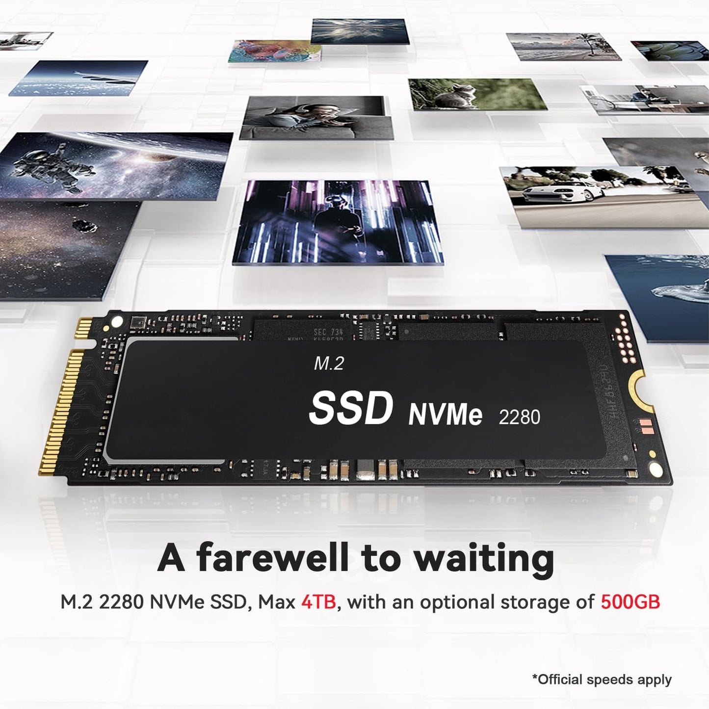 Mini PC mit AMD Ryzen 5 5500U und 4K Triple Display, SER5 5500U/16G/500G
