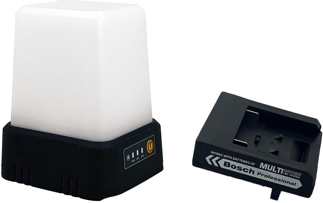 LED-Arbeitsleuchte mit 180° klappbarem Bosch-Adapter, 180° Klappbar Bosch-adapter